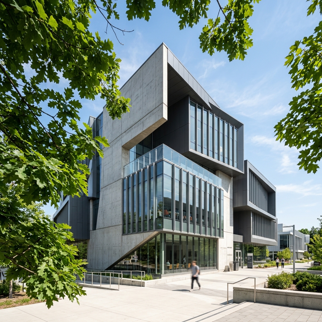 Modern campus architecture facade